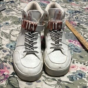 Juicy Couture White and Metallic High-Tops J-Dottie’s